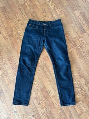 Men's Freenote Portola Raw Denim Straight Jeans, size 33